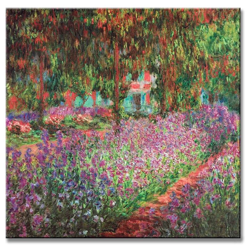 El Jardín del Artista en Giverny Claude Monet Reproducción Pintada a Mano en Oleo o Acrílico