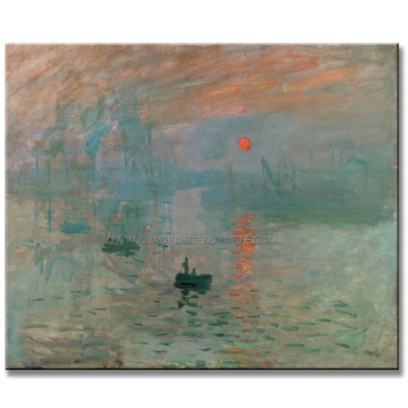 Impresión Sol Naciente Claude Monet reproducción pintada a mano en óleo o acrílico