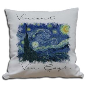 Cojines decorativos la noche estrellada de Vincent Van Gogh impreso en sublimación