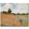 Las Amapolas Claude Monet Reproducción Pintada a Mano en Oleo o Acrílico