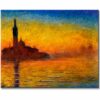 crepúsculo en Venecia Claude Monet reproducción pintada al oleo o acrílico en medida de 120x95cm.