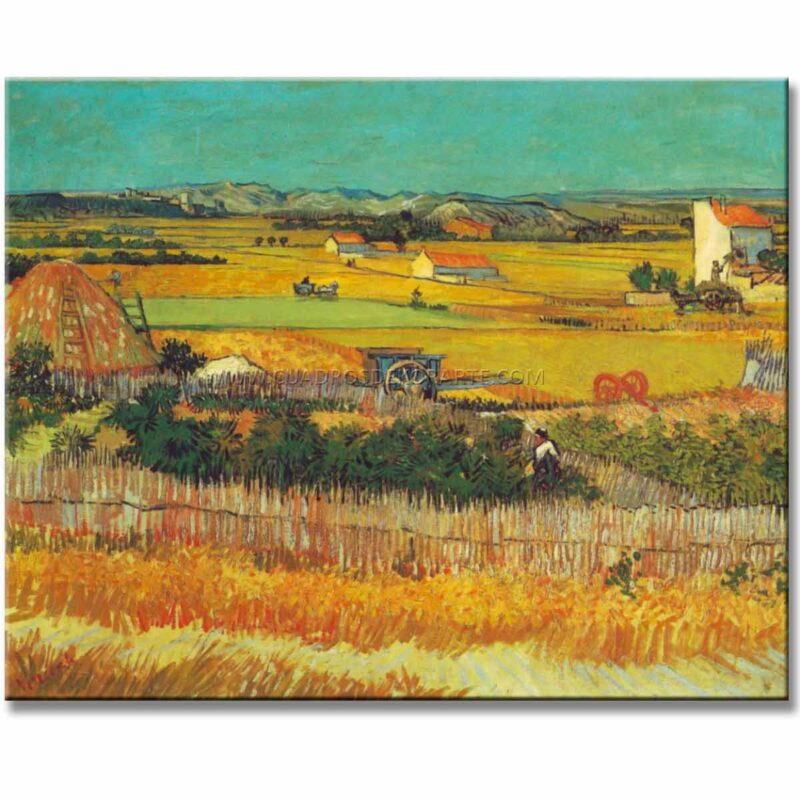 la cosecha Vincent van Gogh reproducción pintada al oleo o acrílico en medida de 120x95cm.