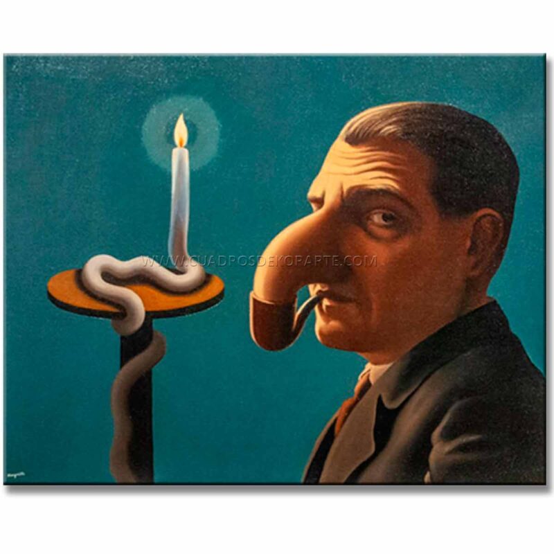 Cuadro La lámpara filosófica René Magritte reproducción pintado a mano al óleo o acrílico.