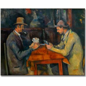 Cuadro Los Jugadores de Cartas Paul Cézanne reproducción pintado a mano al óleo o acrílico.