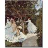 Cuadro Mujeres en el jardín Claude Monet reproducción pintado a mano al óleo o acrílico.